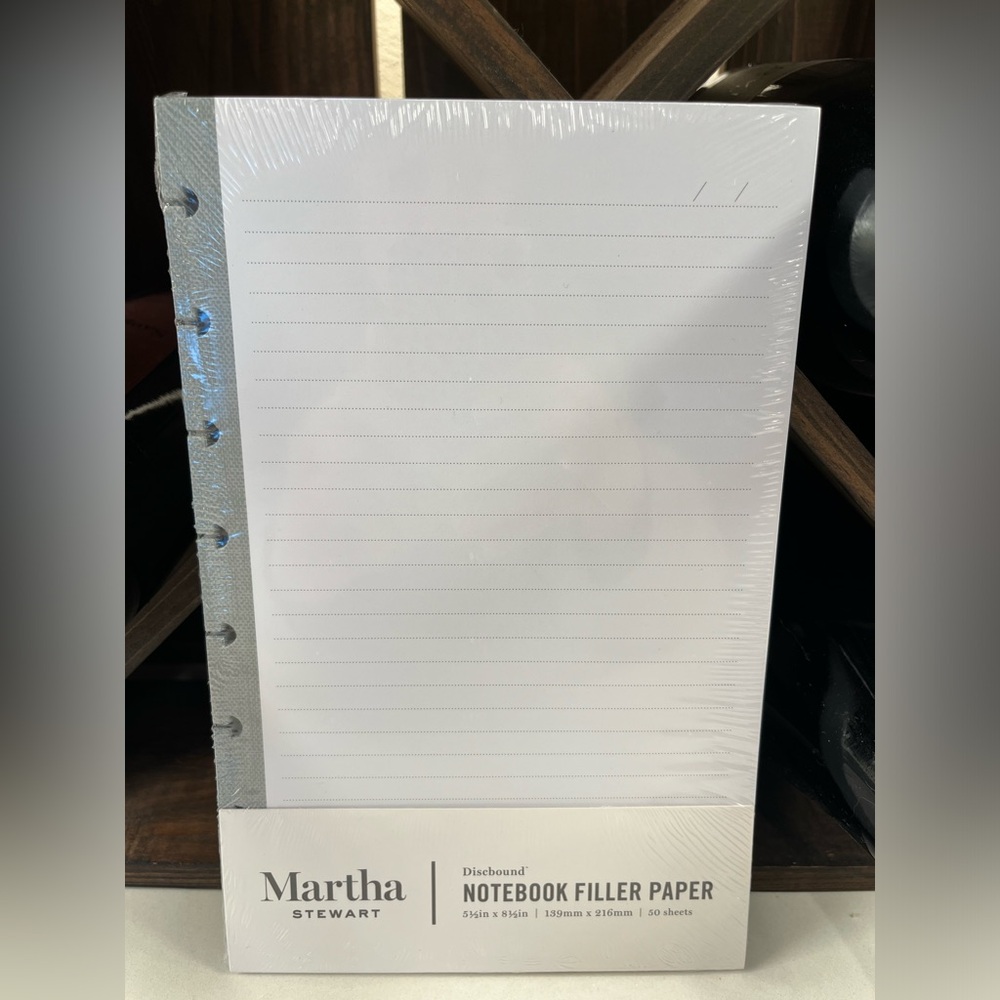 NWT Martha Stewart Discbound Notebook Filler Paper